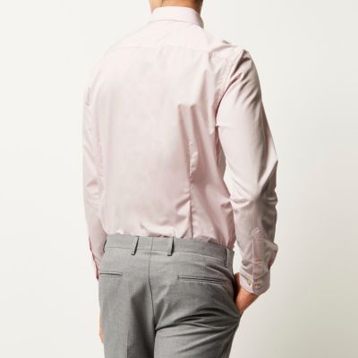 Light pink slim fit shirt